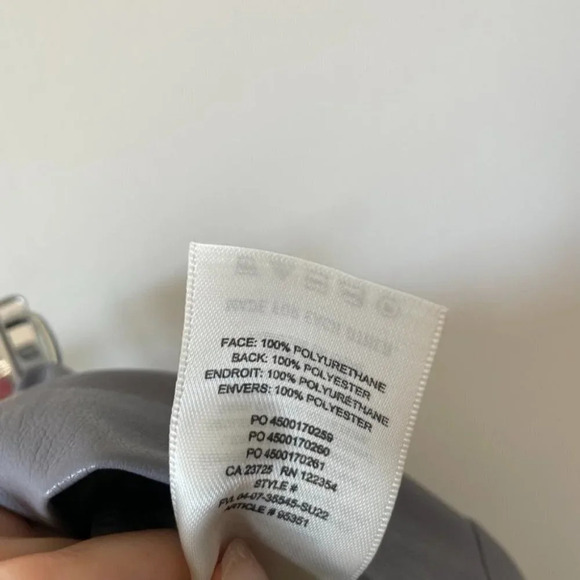 Aritzia Wilfred Angie Skirt High Waisted Vegan Leather Mini Wrap Skirt Sz 4 NWT - Picture 8 of 9